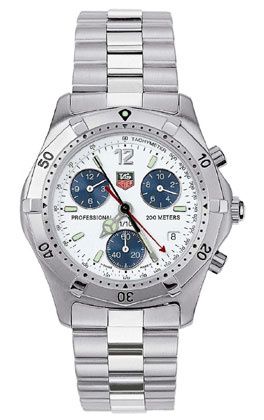 TAG Heuer 2000 Chronograph Stainless Steel / Silver / Bracelet